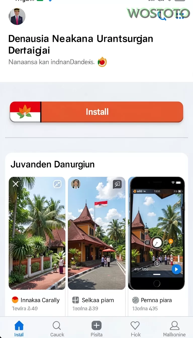 Cuplikan layar MPO76 — halaman utama
