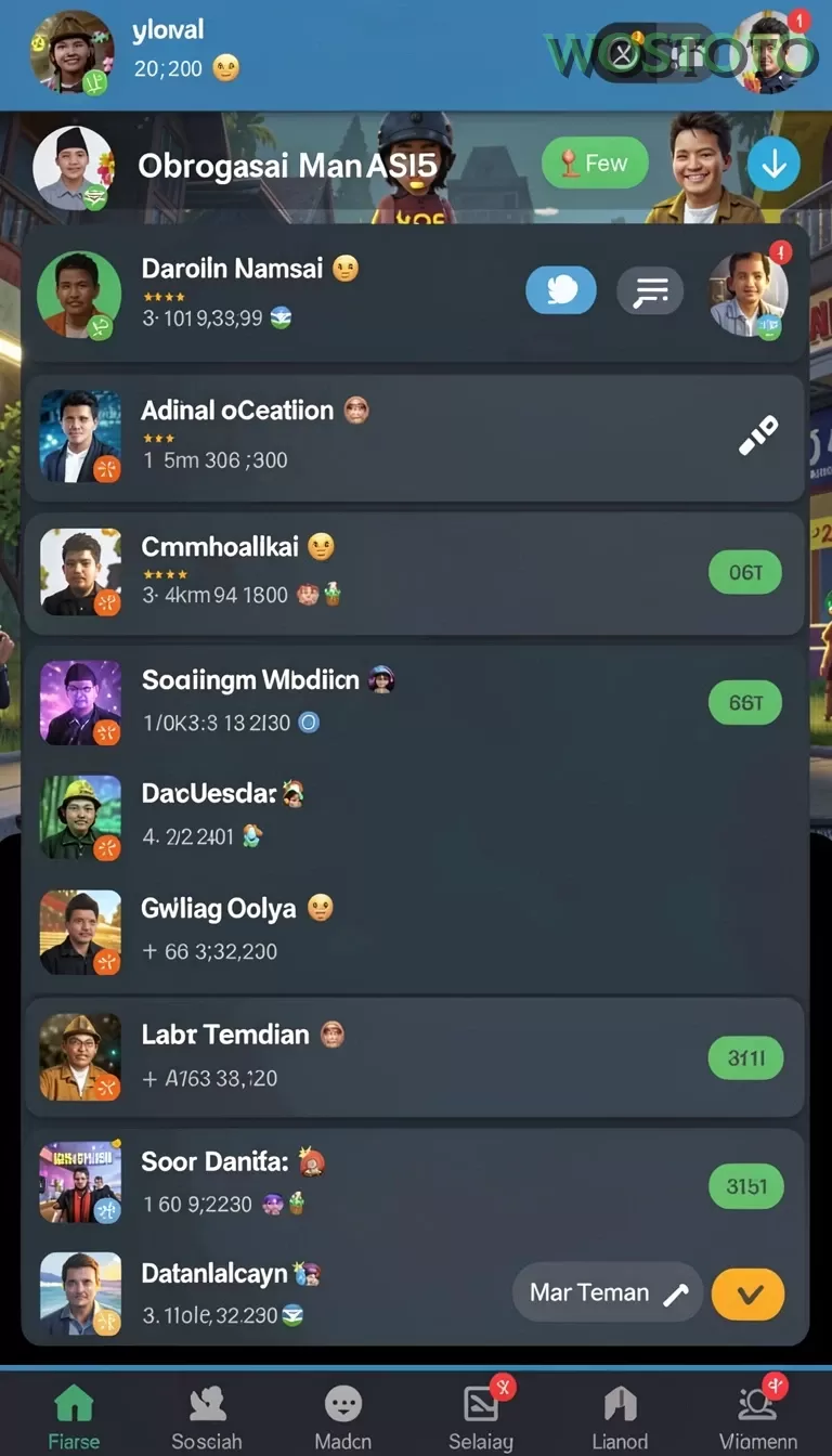 Cuplikan layar QQ1221 — halaman utama